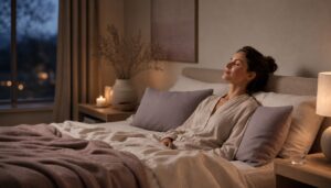 Meditation zum Einschlafen. Geführte Einschlafmeditation auf Deutsch für mehr Entspannung am Abend. Tipps gegen Gedankenkarussell, innere Unruhe und Stress vor dem Schlafengehen.