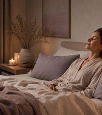 Meditation zum Einschlafen. Geführte Einschlafmeditation auf Deutsch für mehr Entspannung am Abend. Tipps gegen Gedankenkarussell, innere Unruhe und Stress vor dem Schlafengehen.